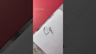 How To Write Letter Qq In Cursive Writing
