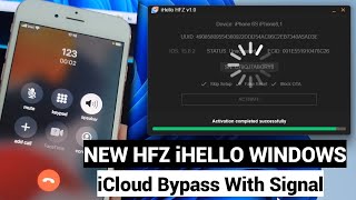 New HFZ iHello iCloud Tool Windows With Signal/Network/ iOS 17/16/15/12 iPhone/iPad Sim Working