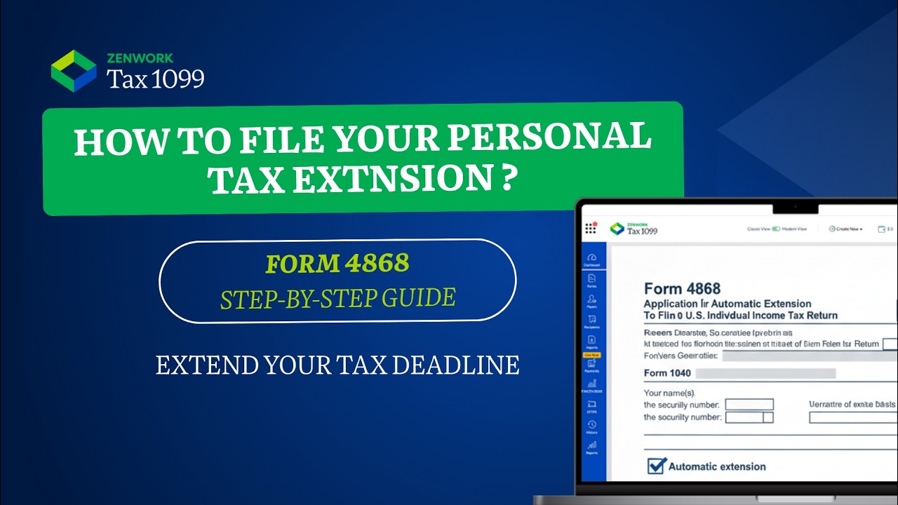 How To E File Irs Form 4868 Individual Tax Extension In 2026 Step 