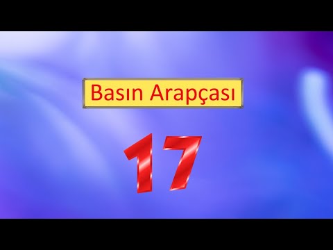 Basın Arapçası 17