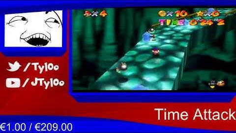 [SM64] Bowser in the Dark World 8 Red Coins in 48"4 seconds | Shigeru Cycle