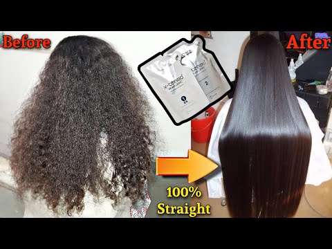 Girl Curly To Straight Hair At Home Loreal X Tenso Smoothening