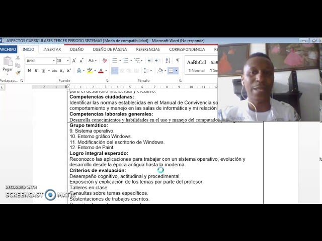 03/08/2020 Sistemas del Grado 4 a 11
Semana 24: Aspectos Curriculares Explicación