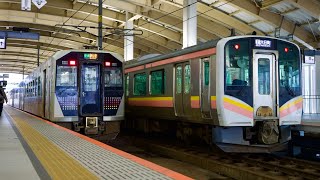 [4K60p]新潟•庄内地域を走るピンクの列車 E129系•GV-E400系