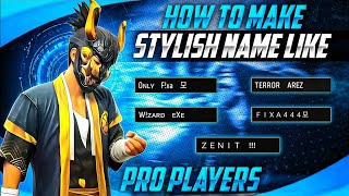 FREE FIRE🔥TOP 20 👾 NICKNAME | DESIGN HOW TO MAKE STYLISH NAME FREE FIRE | FREE FIRE STYLESH NAME 