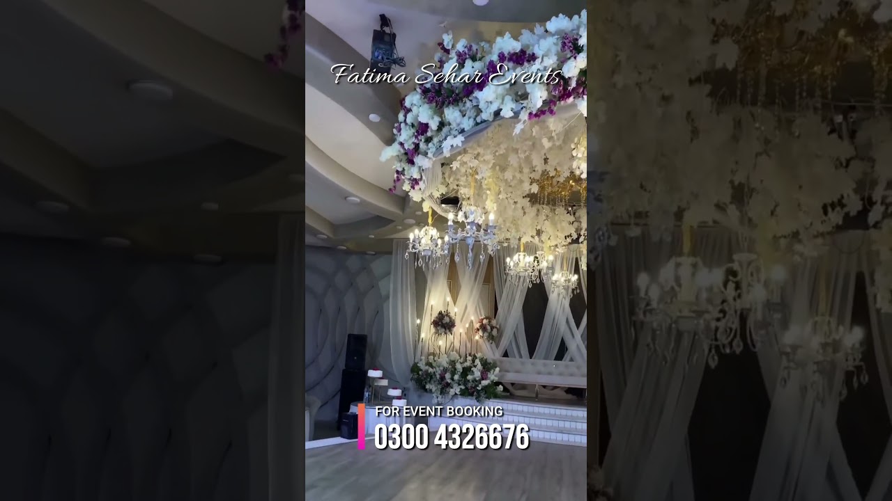 Event Planner in Lahore | Best Stage Decoration by Fatima Sehar Events