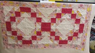 The table runner I designed in EQ8 for use with Accuquilt Cube is nearly complete. See My Changes!