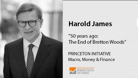 "50 years ago: The End of Bretton Woods" with Harold James  | Markus Academy | Episode 74