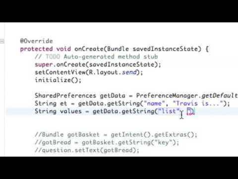 Android Application Development Tutorial   058   More with Preferences