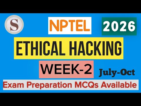 Ethical Hacking || NPTEL Week-2 Assignment Answers 2026||JULY-OCT||#EthicalHacking #nptel #skumaredu