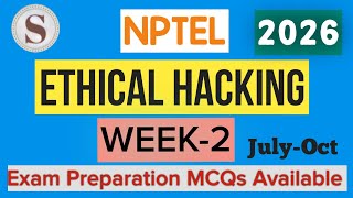 Ethical Hacking || NPTEL Week-2 Assignment Answers 2026||JULY-OCT||#EthicalHacking #nptel #skumaredu