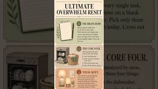 Ultimate Overwhelm Reset for Moms: The Brain Dump, Core Four, and Visual Quiet Method #mindfulmama