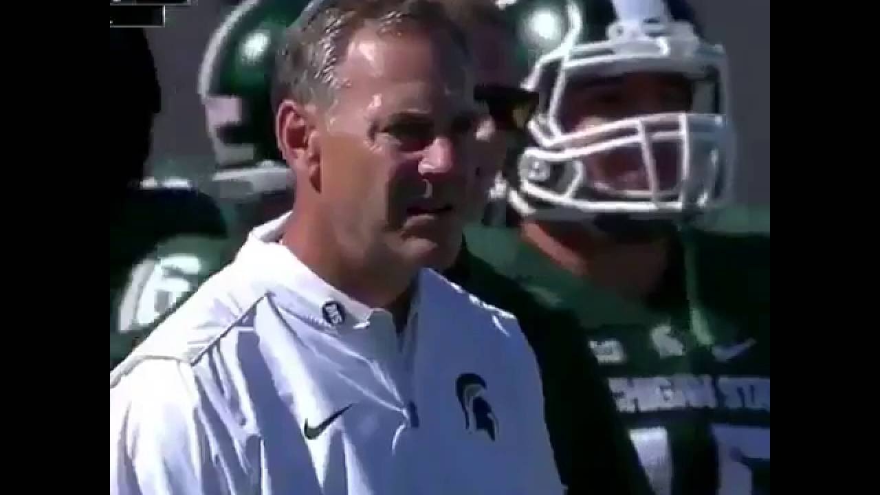 Mark Dantonio disappears on the sideline!