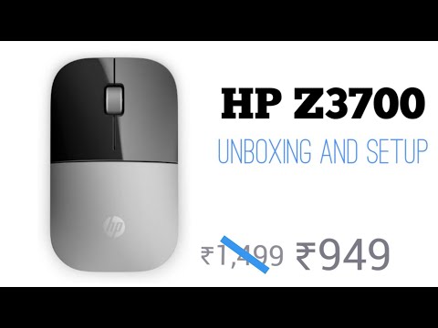 HP Z3700 wireless mouse - Unboxing and setup