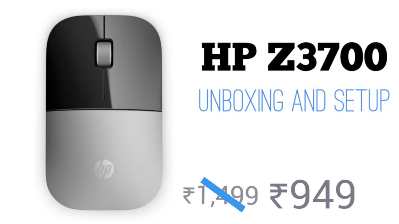 HP Z3700 wireless mouse - Unboxing and setup - YouTube