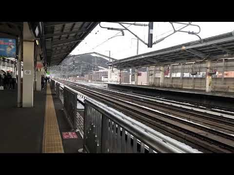 東北新幹線 福島駅 はやぶさ・こまち通過シーン