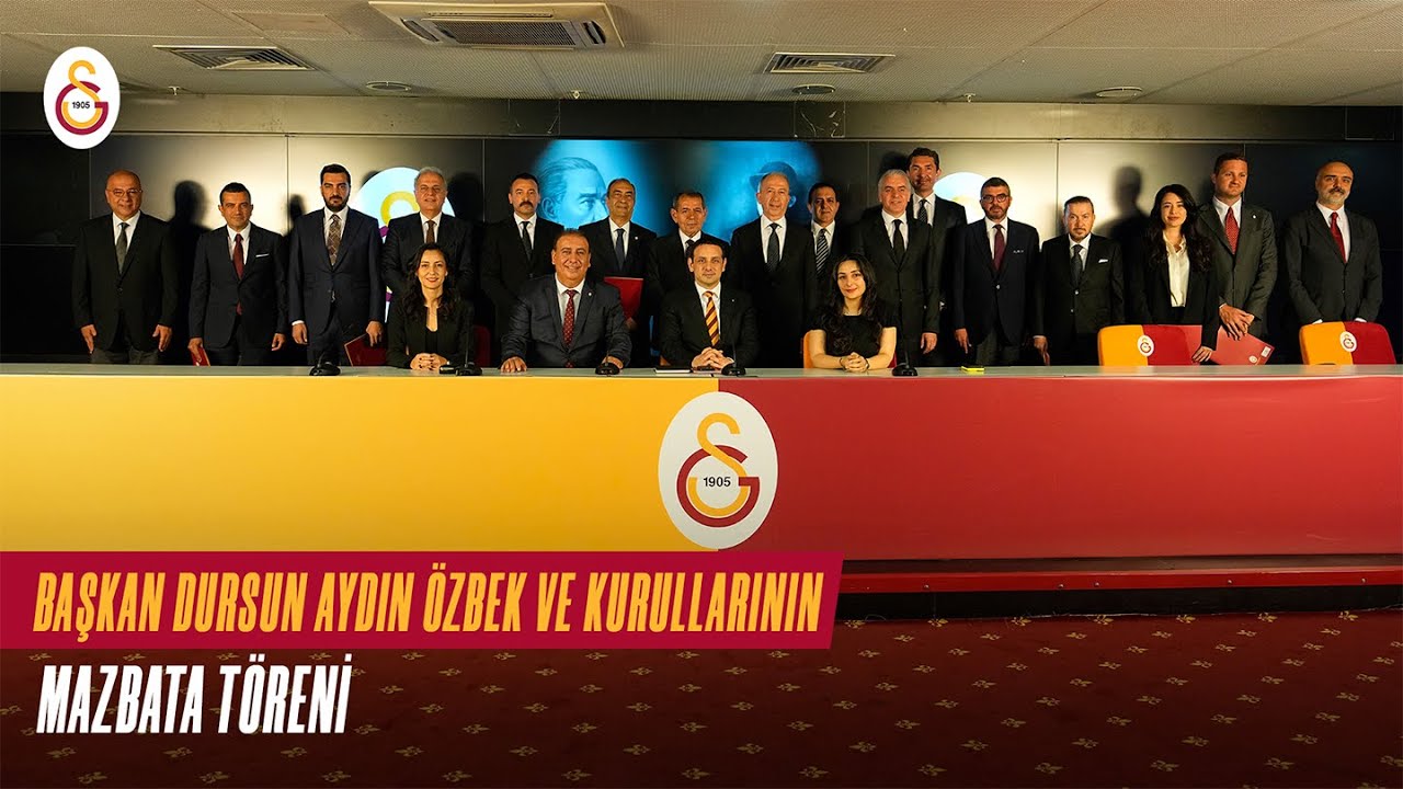 🔴 Galatasaray SK Başkanı Dursun Aydın Özbek ve kurullarının Mazbata Töreni gerçekleştirildi