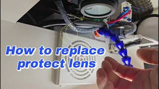 How to replace protect lens for jewelry laser welding machine