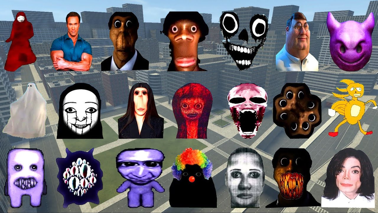 Too Much Nextbot And Nicos Nextbots In GOLDEN CITY! Garry's Mod