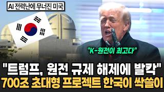 "트럼프, 원전 규제 해제에 700조 초대박" 미국 원전 프로젝트 한국이 싹쓸이 합니다 [뉴스임당]