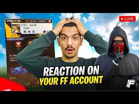🔥 Free Fire LIVE 🔥 Profile Reaction + Reaction Rooms 😱 | Join Fast 🎮