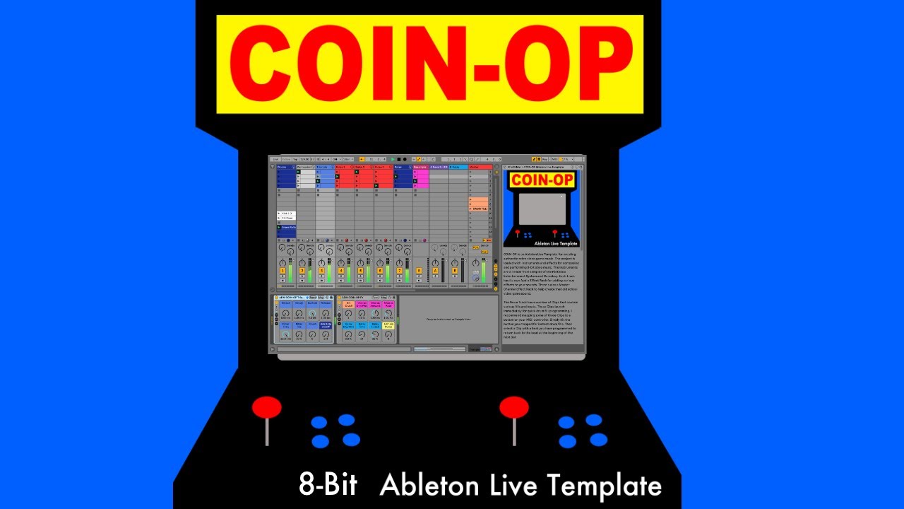 COIN-OP: Ableton Live Template for Making Retro Video Game Music — Brian Funk coin-op-ableton-live-template-for-making-retro-video-game-music-brian-funk