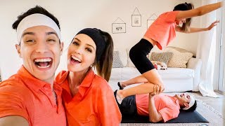 Couples Yoga Challenge (we tried lol)
