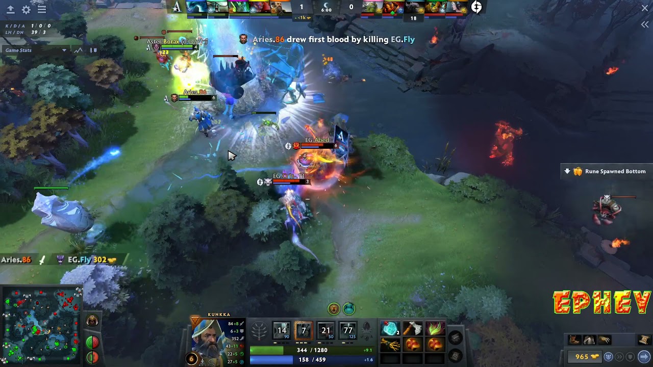 First blood Team Aster vs EG