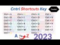 Ctrl A to Z shortcut keys in 2023 | CTRL Shortcut Keys of Computer | Keyboard Shortcuts 2023