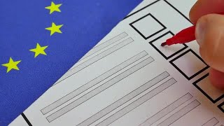 Man Marks Ballot Paper Stock Video