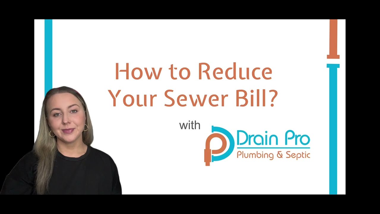 How to Reduce your sewer bill - YouTube