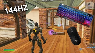 Steelseries Apex Pro TKL ASMR Chill😴Satisfying Fortnite Omnipoint Switch🤩Fortnite 144 FPS Smooth 4K