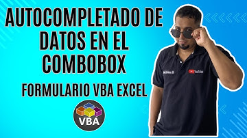 Como Implementar el Autocompletado de Datos en el ComboBox de Formularios VBA Excel cap 127 #vba