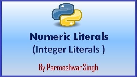 #7 Numeric Literals in Python Part 1