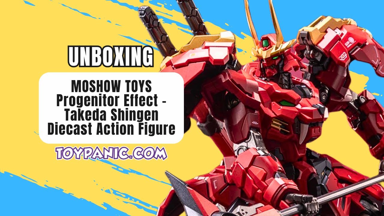 [4K] Unboxing MOSHOW TOYS Progenitor Effect Takeda Shingen (Illustrous Class) Diecast Action Figure