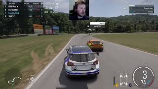 A Class Subaru Touring Car Trouble in Traffic (Forza Motorsport)