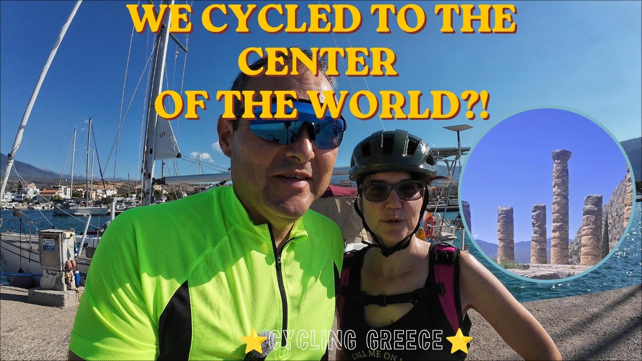 ⁣Cycling to Delphi on a Tandem! 😮 From Itea Marina to Ancient Greece