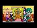 la familia de deku y Ai hoshino reacción a Goku (el maestro de deku)