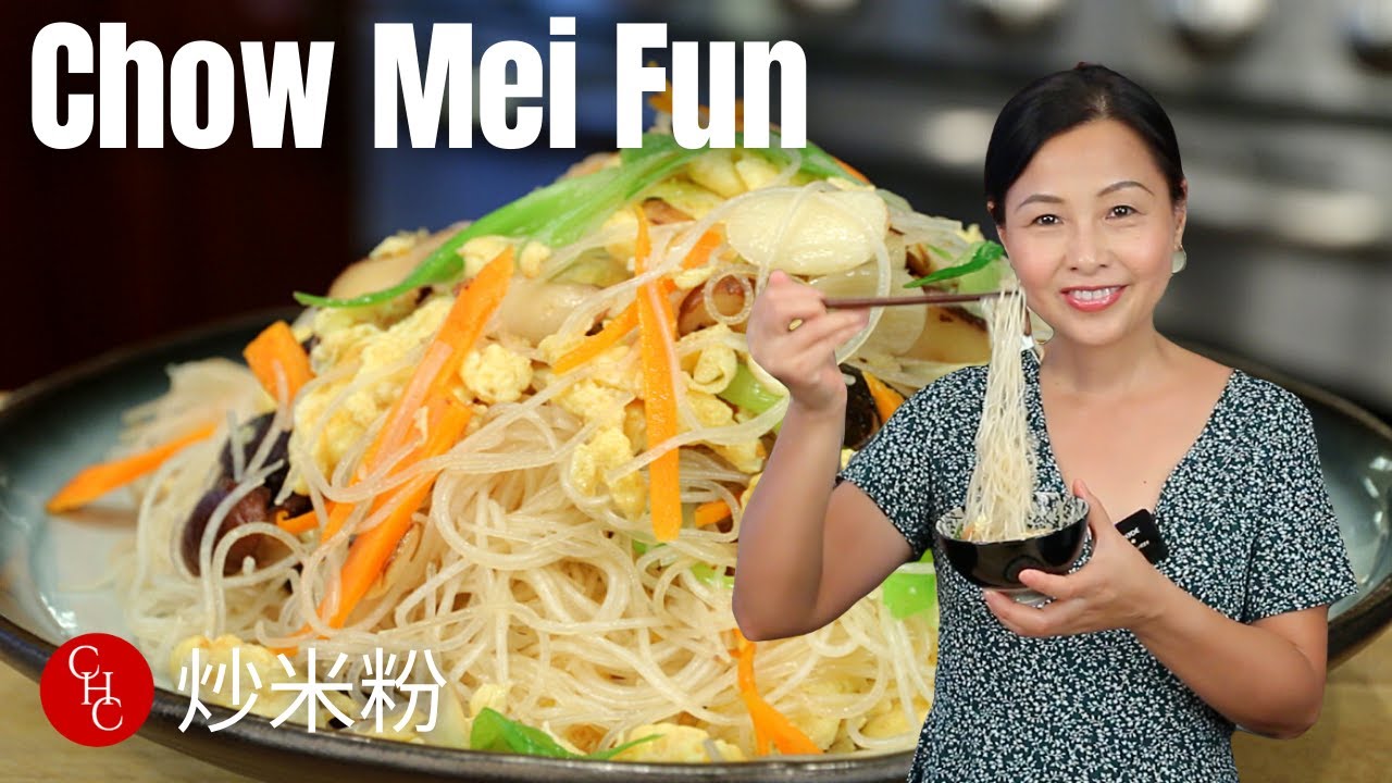 Chow Mei Fun, easy stir fried rice noodles 炒米粉 | ChineseHealthyCook