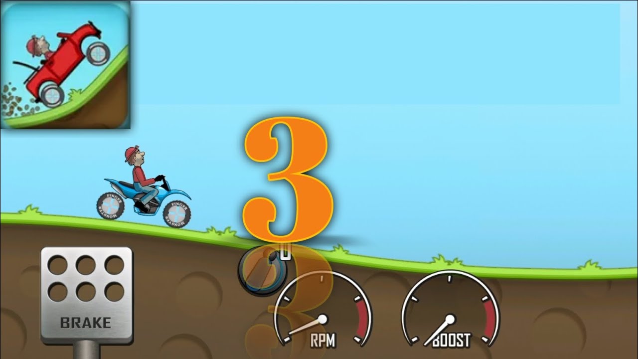 hill climb racing moto x3m bike race game
