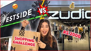 ZUDIO vs WESTSIDE Shopping Challenge 🛍️ Let’s See Who Won ? 😍 Dilli ki Ladki