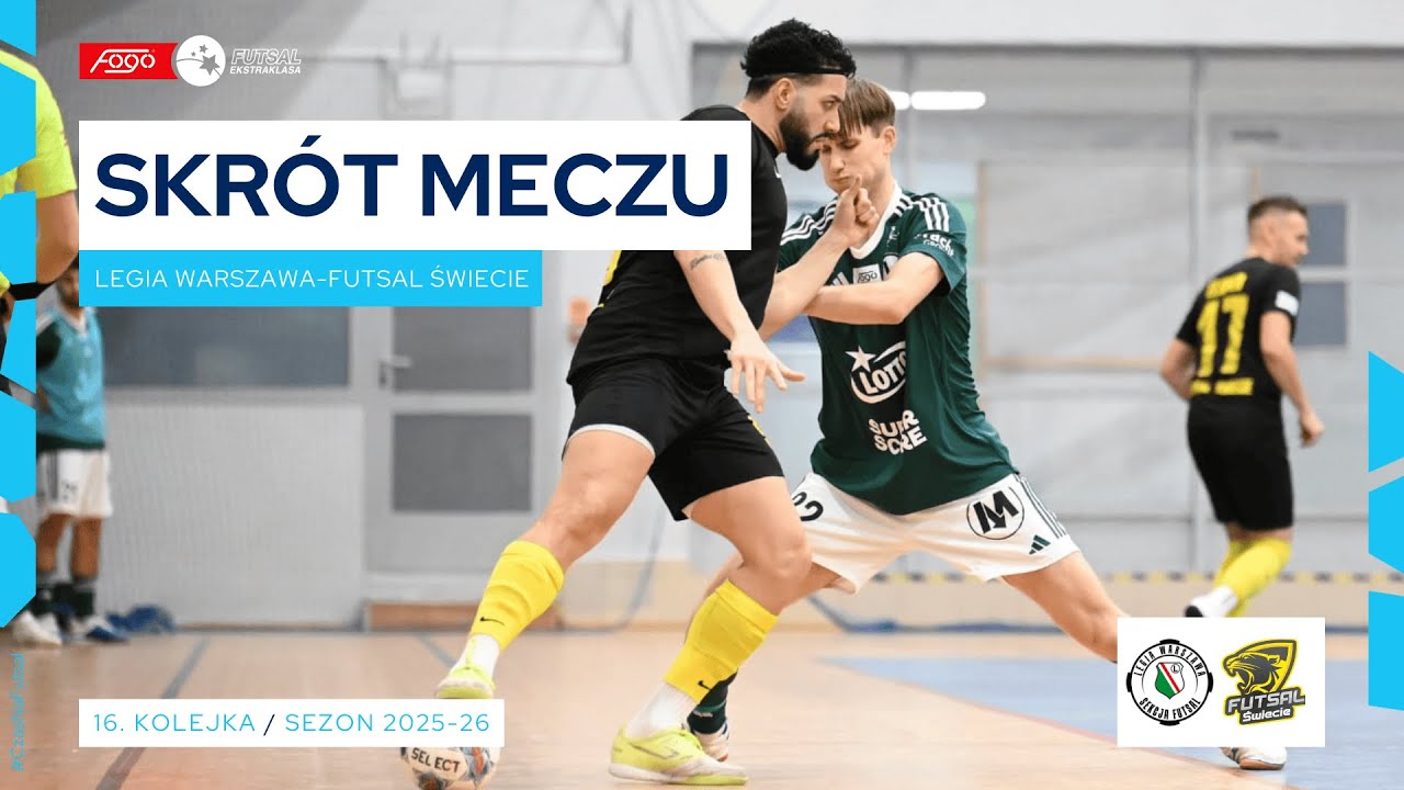 Legia Warszawa - Futsal Świecie 7:3 SKRÓT 16. kolejka (2025/26)