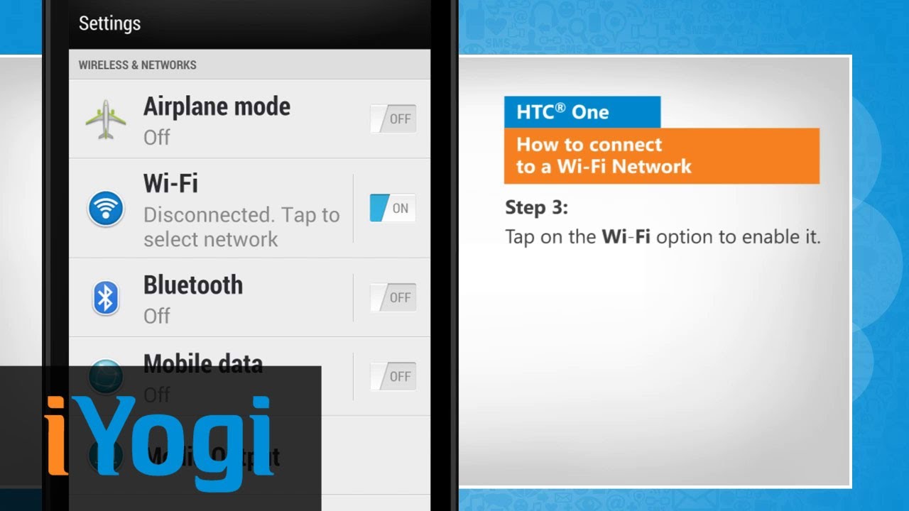 Connect to a Wi-Fi Network Hotspot with the HTC One™