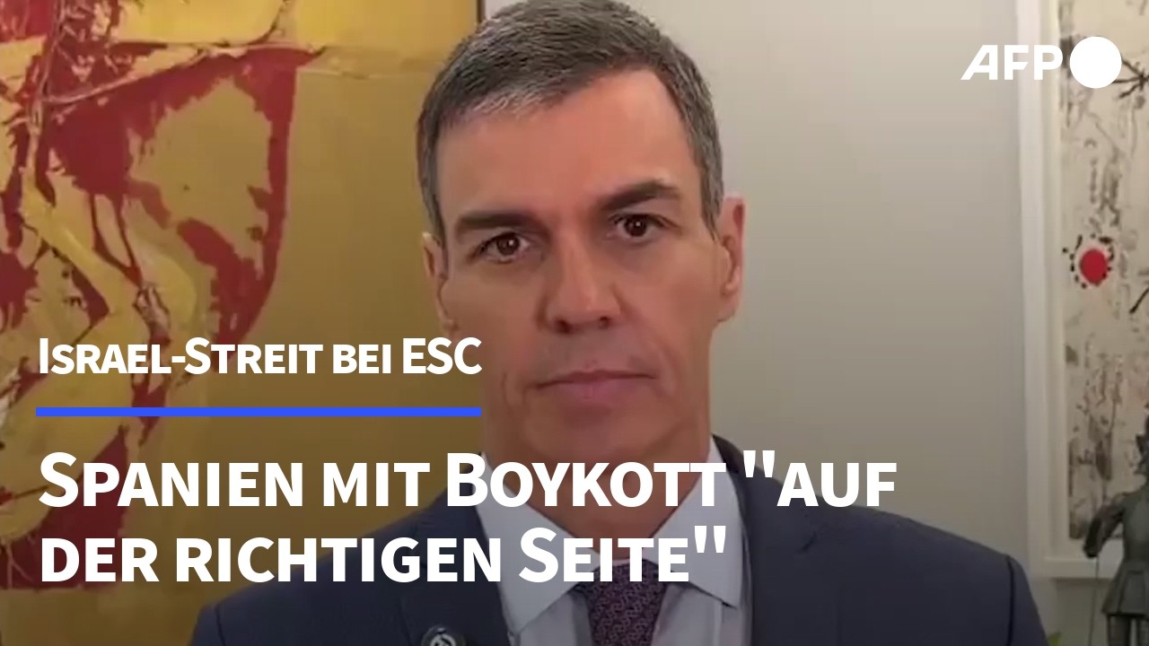 ESC-Finale: Spanien mit Israel-Boykott "auf der richtigen Seite der Geschichte" (Sanchez) | AFP