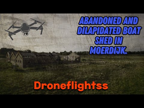 Droneflightss #7 Flying an abandoned boat shed.