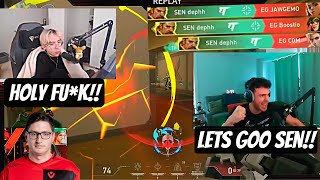 SEN TenZ &amp; Tarik Reaction to SEN Dephh INSANE 3k &amp; Fastest round by SENTINELS !!