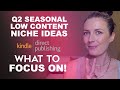KDP Low Content - Q2 Niche Ideas - What To Focus On, KDP Niche Research