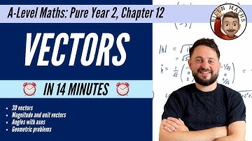 Vectors (Year 2) in less than 14 minutes • A-Level Maths, Pure Year 2, Chapter 12 📚