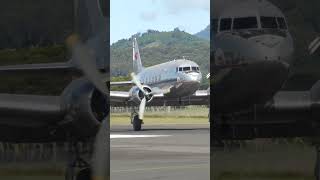 Douglas DC-3 cross wind landing  #aircraft #planes #aviation #airplane