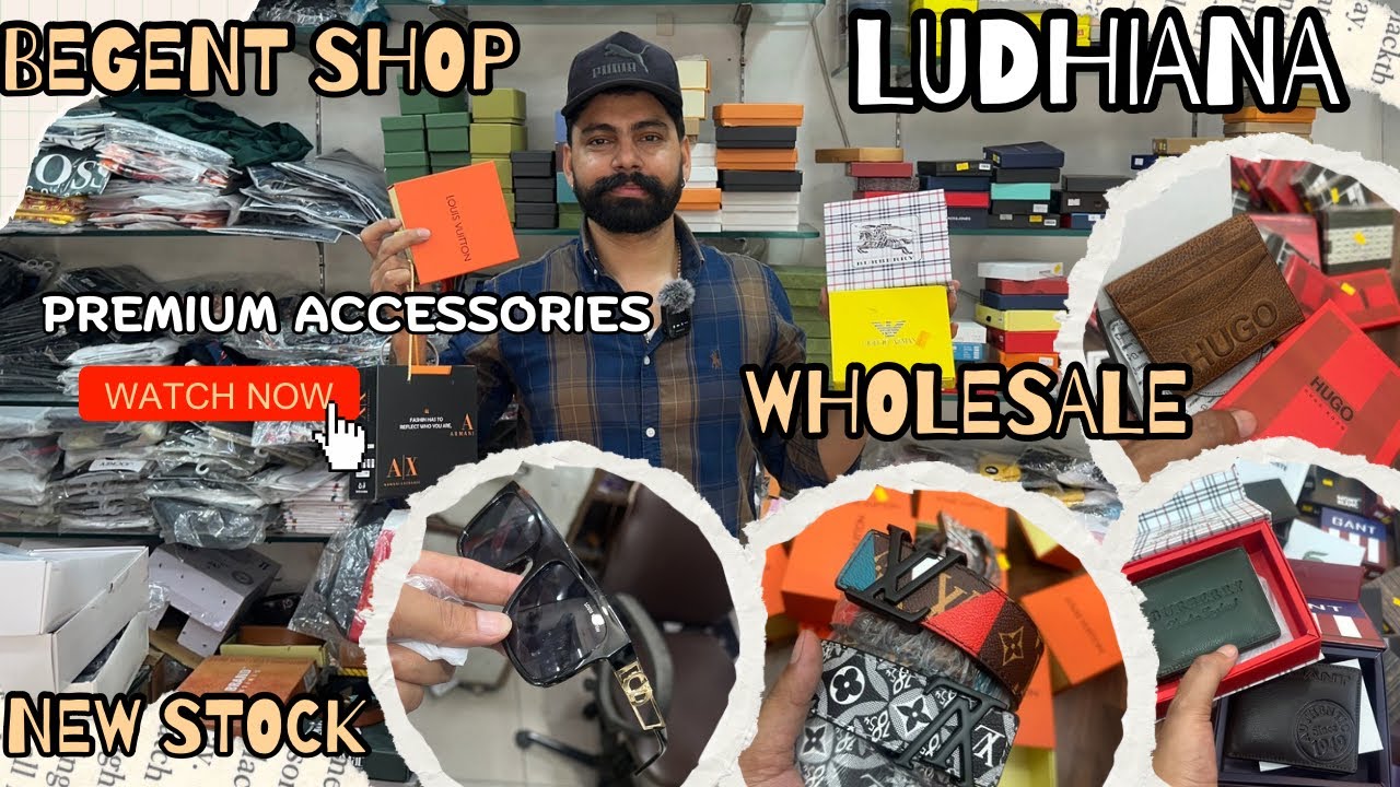 Premium Sunglasses, Wallets, Belts etc. Wholesale in Ludhiana 🔥 | Accessories Wholesale ✅| New Stock